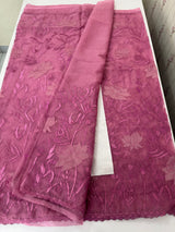 Soft organza saree with applique and thread work - MSH956