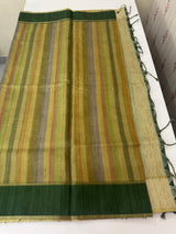 Multi color Semi silk saree with borders MSS489