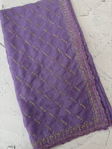 Partywear Georgette saree with cutdana work MSG7888