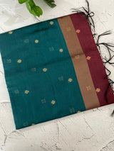 Maheshwari silk cotton saree with zari weaving MMJ764