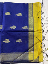 Maheshwari silk saree with zari weaving MMJ764