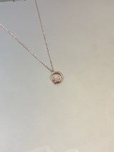 Elara 92.5 RoseGold Necklace EL262