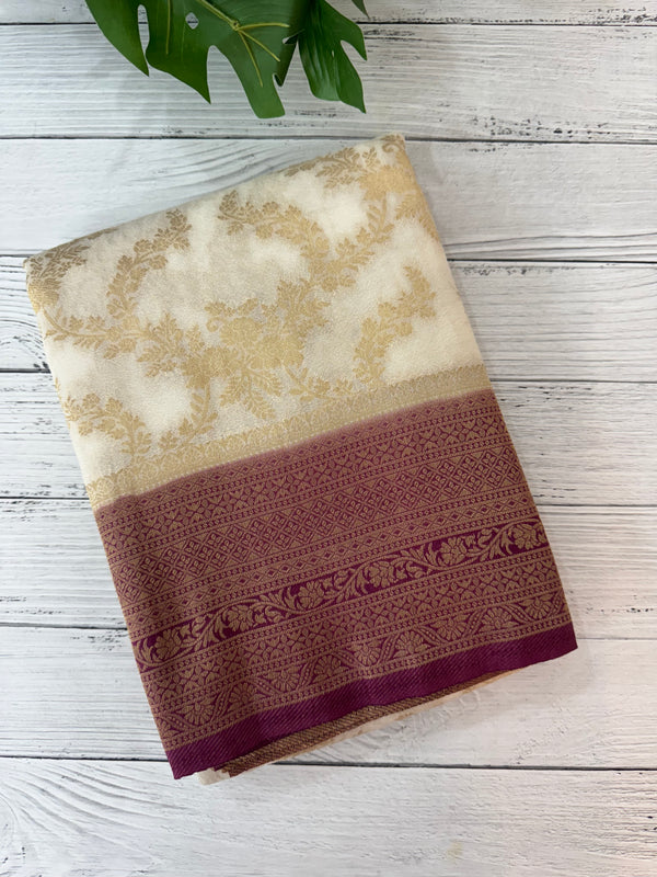 Semi banarasi Georgette saree - MSB8976