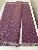 Blended tussar saree with cutwork border- MSHK266