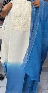 Unstitched Malai Chanderi Salwar Set - MUS104
