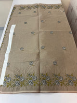 Pure Kota cotton saree with cross stitch embroidery -MKAS339 GreenishGrey