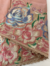 Tissue Georgette - Organza saree with 3d embriodery MS16307