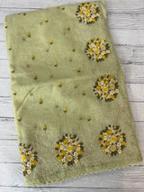 Soft kota silk saree with embroidery MSS678 PistaGreen