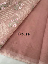Netkota embriodery saree MS1496 DustyPink