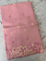 Soft Tissue kota embroidery saree MSK4660 Pink