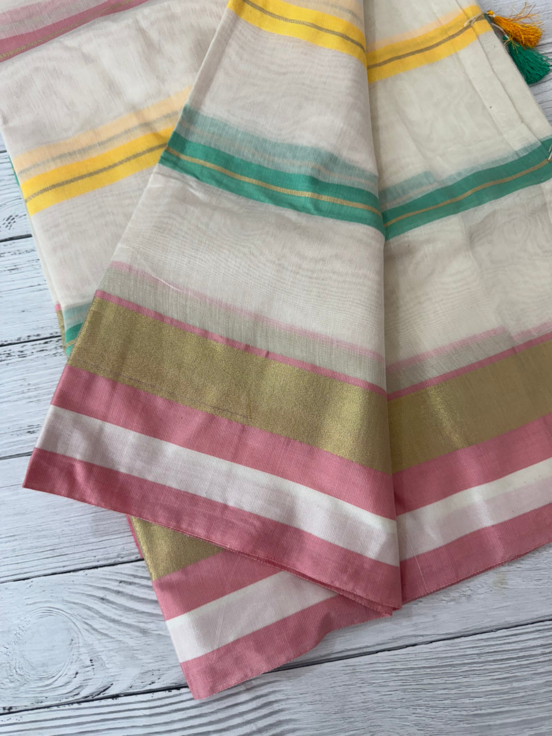 Semi Chanderi saree MS9899