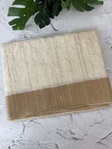 Blended tussar saree with embriodery - MS7399 Cream