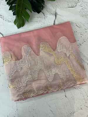 Soft Turkish Organza saree MSOS103 (13) PeachyPink
