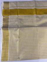 Kerala Golden tissue saree- lines