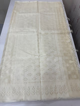 Fancy Net saree with thread work MSH271 - Ivory 1
