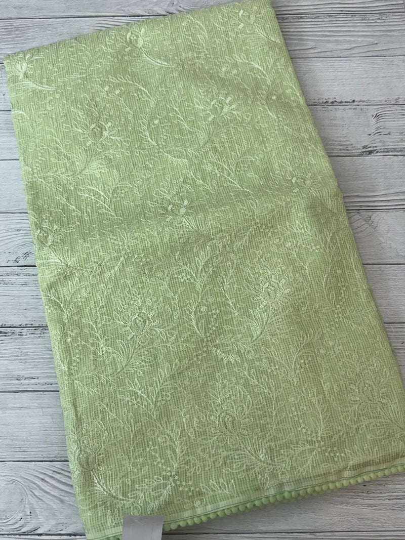 NetKota thread work saree MS22100- PistaGreen