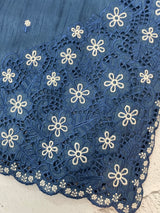 Cutwork Semi tussar saree MTSS680