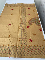 Kanta Handstitched Blended tussar silk saree MS15831