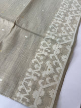 Jamdani silk Cotton Saree with blouse MS12552