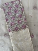 Unstitched Phulkari Netkota Salwar Set - MUS102