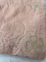 Khadi supernet applique work saree  MSH167 PastelPeach