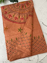 Kanta Handstitched Blended tussar silk saree MS15831