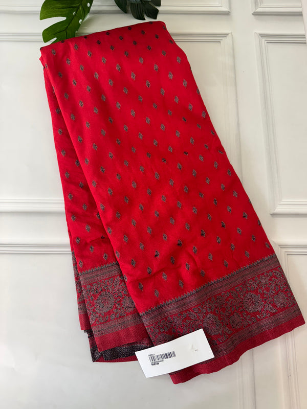 Chiffon Georgette saree - MGS662 RED