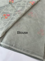 Silky kota embroidery saree MSK4332