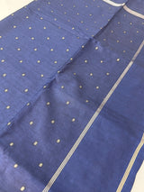 Semi silk saree with retta pettu borders  MTS455 DarkBlue