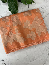 Semi organza saree with tissue applqiue work - MSH931