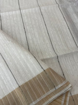 Soft blended tussar saree MKT121 - lines