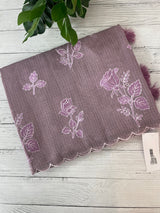 Silky kota embroidery saree 
MSK890 Mauve
