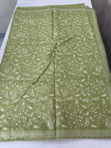 Kota silk saree with embroidery MKS7012 - LeafGreen