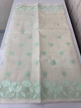 Moonga checks saree with applique borders MSH9990