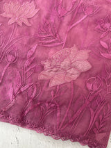 Soft organza saree with applique and thread work - MSH956
