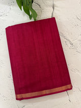 Tussar mix Semi silk saree with small zari borders MSS8924