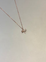 Elara 92.5 RoseGold Necklace EL266