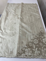 Semi silk saree with cutwork on pallu MSR908- Dusky GreenishGrey