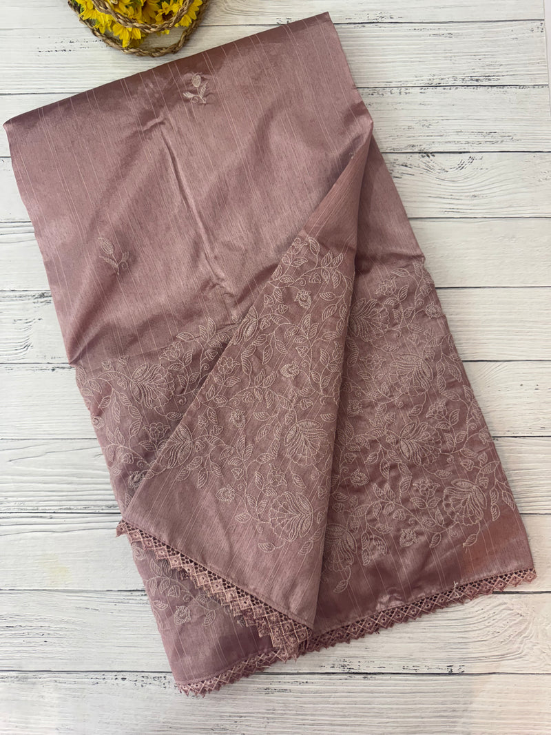 Art silk saree with embroidery SVTS17