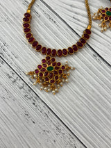 Antique matte Necklace Set