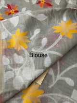 Jamdani silk Cotton Saree with thread work  MSJ787