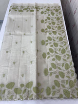 Tissue silk saree with applique work  MSH105