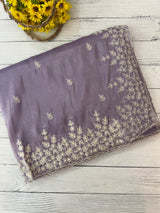 Crush Organza embroidery saree MS9740