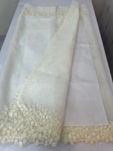 Soft Organza saree with embroidery borders - MSH5777 Offwhite