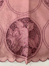 Tussar chanderi cutwork saree MSTC121 OnionPink