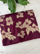 Semi organza saree with tissue applqiue work - MSH931