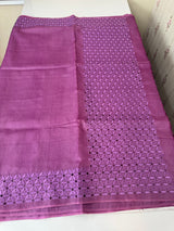 Pure desi tussar silk saree with cutwork - MTSS667