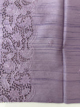 Blended tussar saree with cutwork - MSHK678
