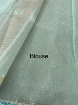 Soft Tissue kota embroidery saree MSK4660 PastelAquaBlue