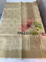 Tissue mix Semi silk saree with digital prints MSR691